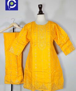 Cotton Embroidery Stitch Suit 2PC